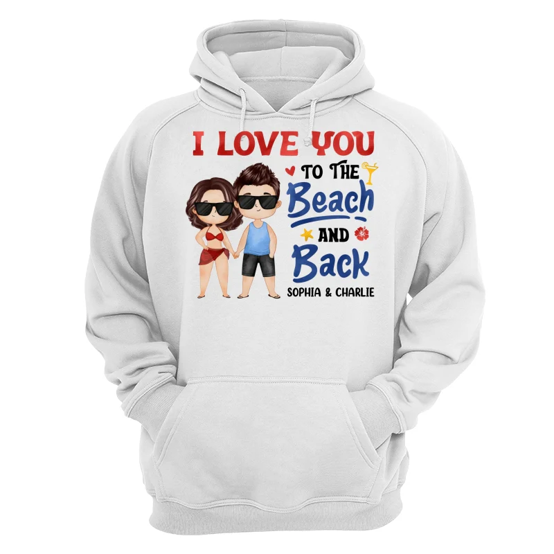 Couple Love To The Beach And Back Summer Personalized Shirt - Image 13