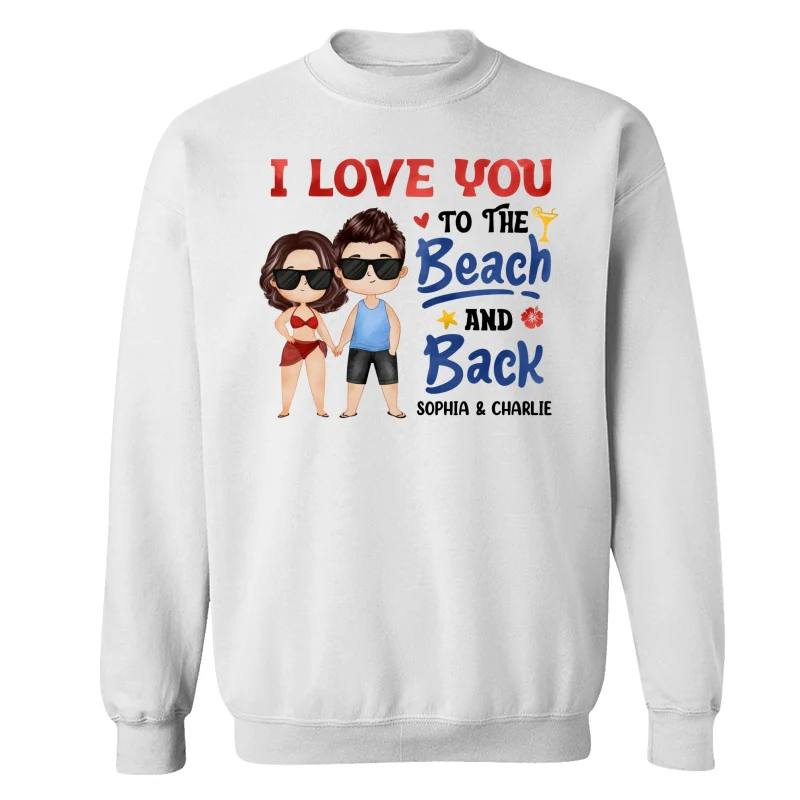 Couple Love To The Beach And Back Summer Personalized Shirt - Image 17