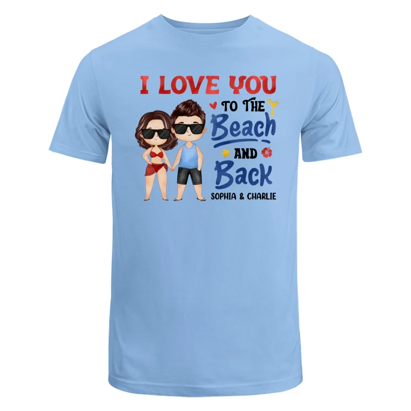 Couple Love To The Beach And Back Summer Personalized Shirt - Image 8
