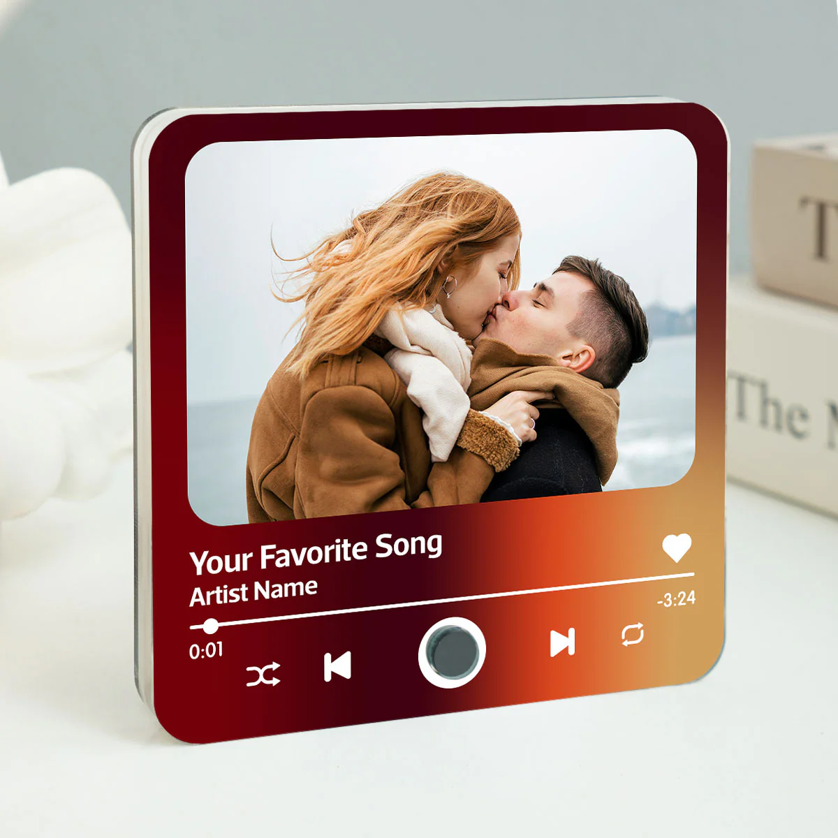 Couple Photo Favorite Song Personalized Music Fridge Magnet, Heartfelt Gift For Couple, For Him, For Her, Boyfriend, Girlfriend, Husband, Wife - Image 2