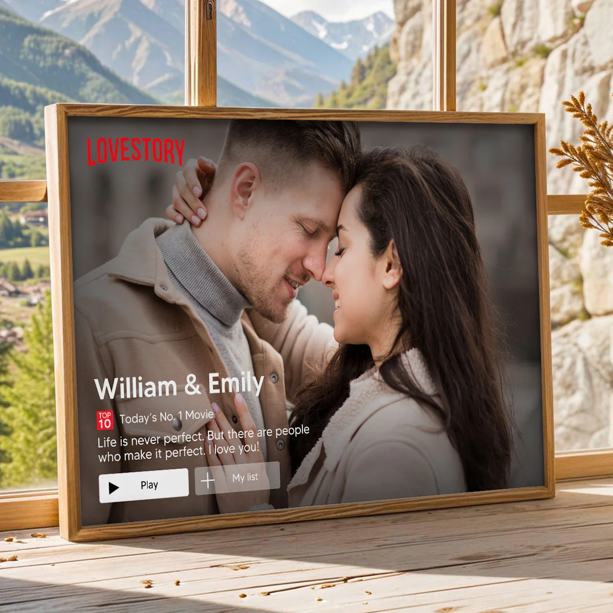 Couple Romantic Love Story - Personalized Poster - Heartfelt Valentine, Anniversary Gift For Him, For Her - Image 4