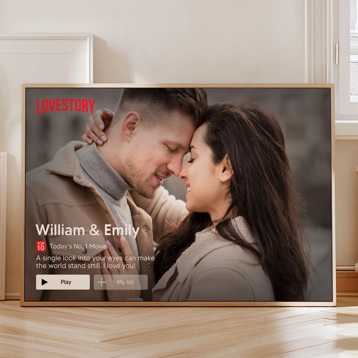 Couple Romantic Love Story - Personalized Poster - Heartfelt Valentine, Anniversary Gift For Him, For Her - Image 5