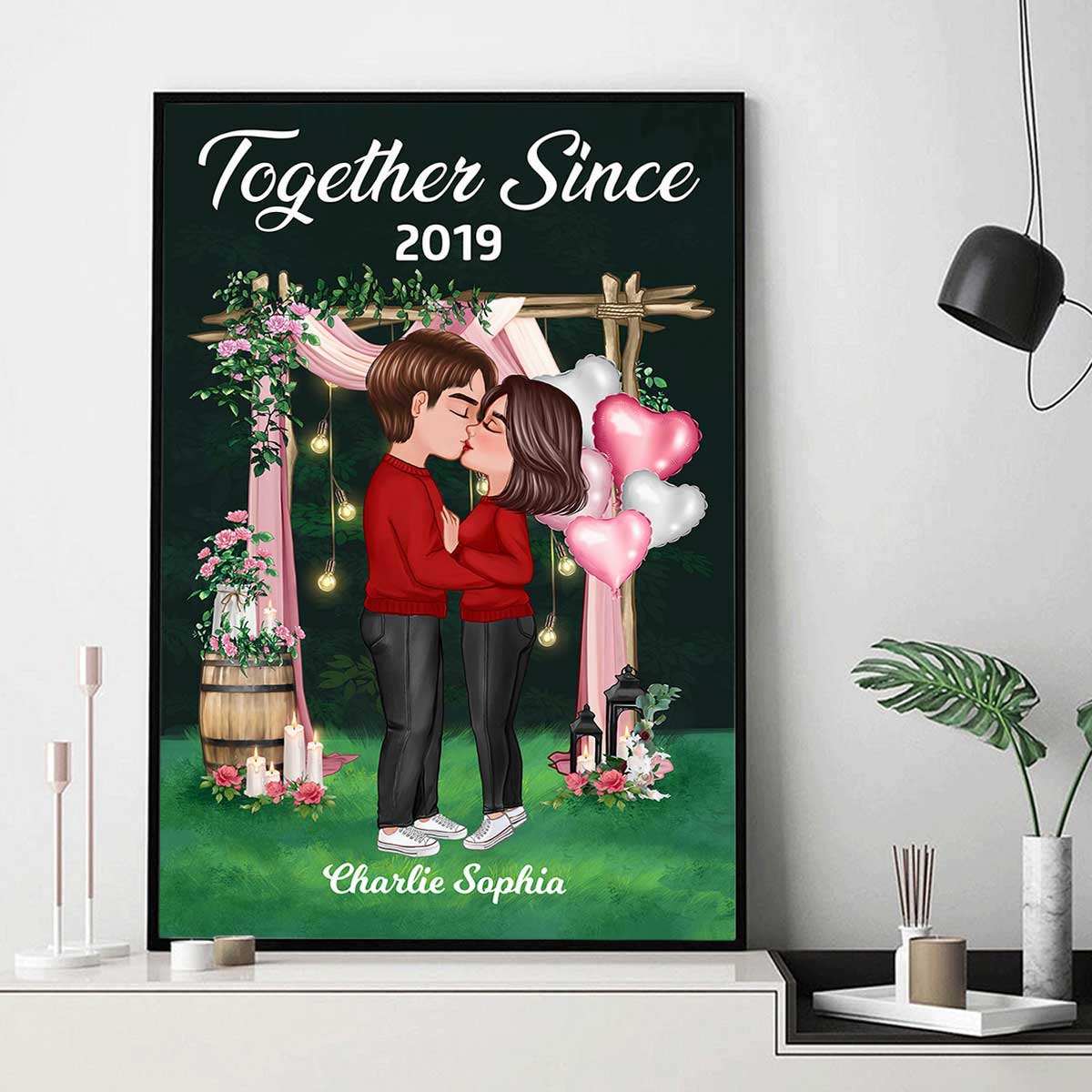 Couple Together Personalized Poster - Valentine‘s Day Gift For Him, For Her - Image 2