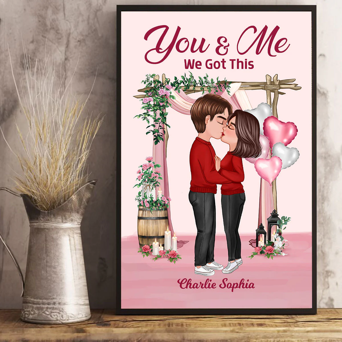 Couple Together Personalized Poster - Valentine‘s Day Gift For Him, For Her - Image 3