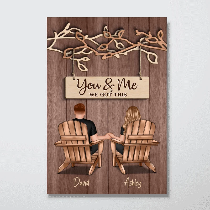 Couple Under Eternal Tree Of Love You & Me We Got This - Personalized Poster - Heartfelt Gift For Couple - Image 14