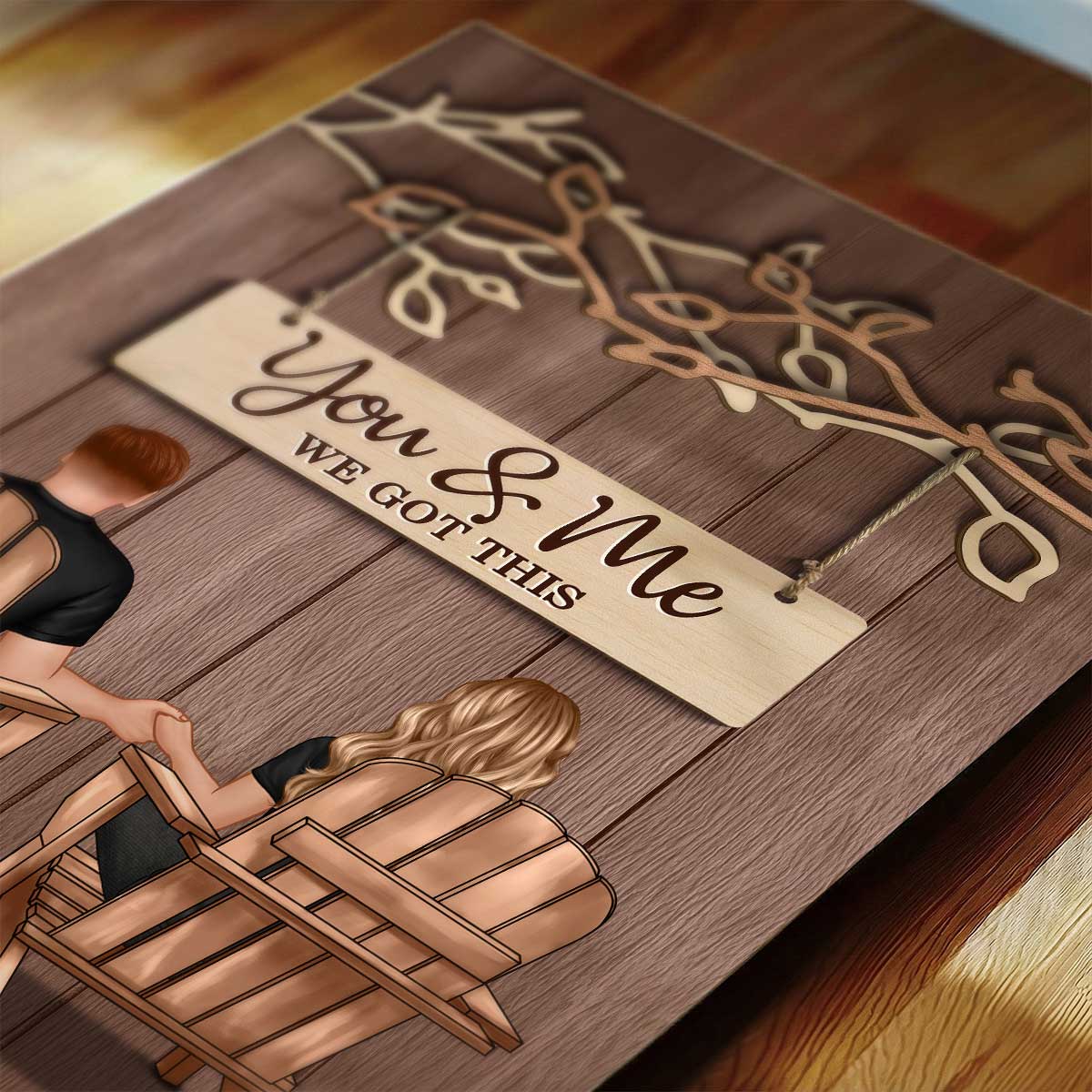 Couple Under Eternal Tree Of Love You & Me We Got This - Personalized Poster - Heartfelt Gift For Couple - Image 9