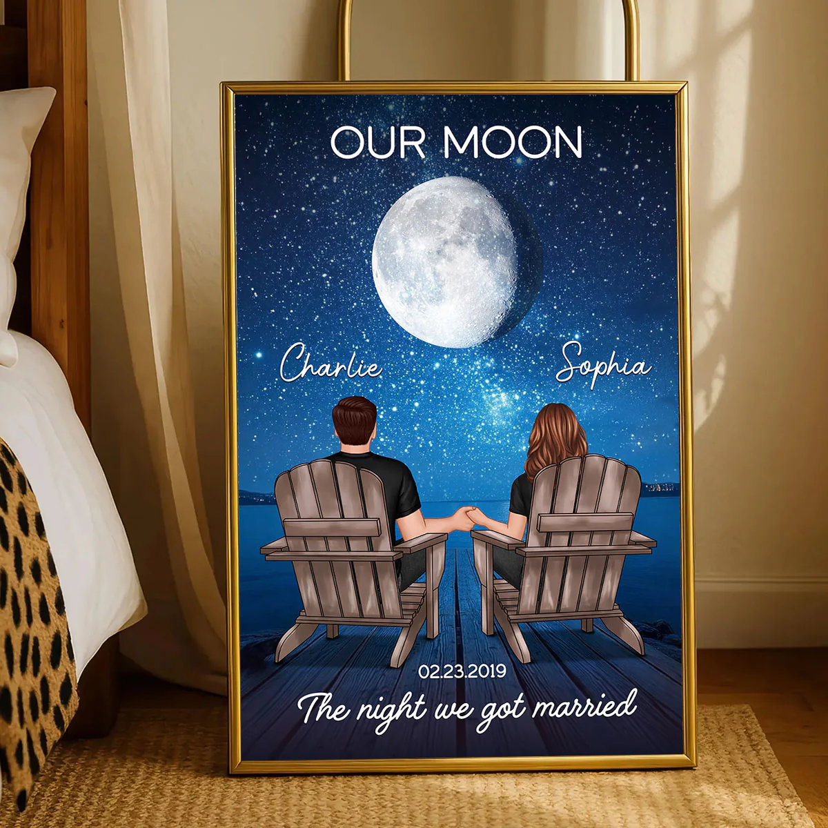 Couple We Got This Custom Moon Phase by Date - Personalized Poster - Sentimental Valentine's Day Gift for Her, for Him - Image 4