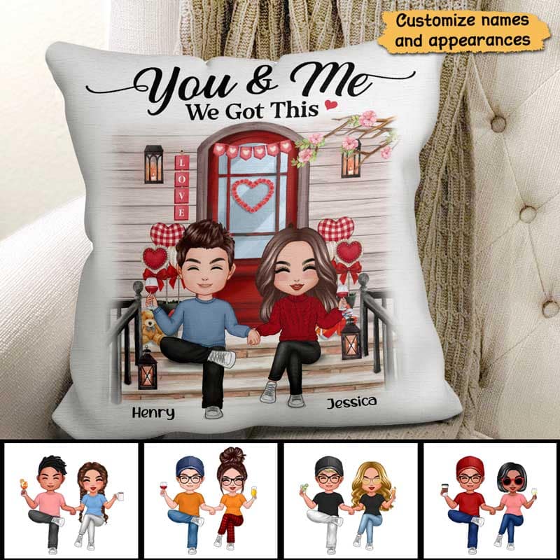Couple We Got This Front Porch Personalized Pillow (Insert Included) - Image 2