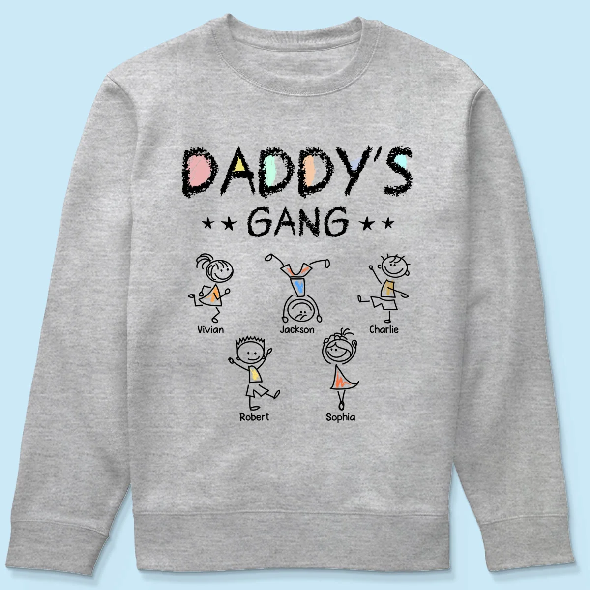 Crayon Daddy‘s Gang Personalized Shirt, Gift For Dad, For Grandpa - Image 16