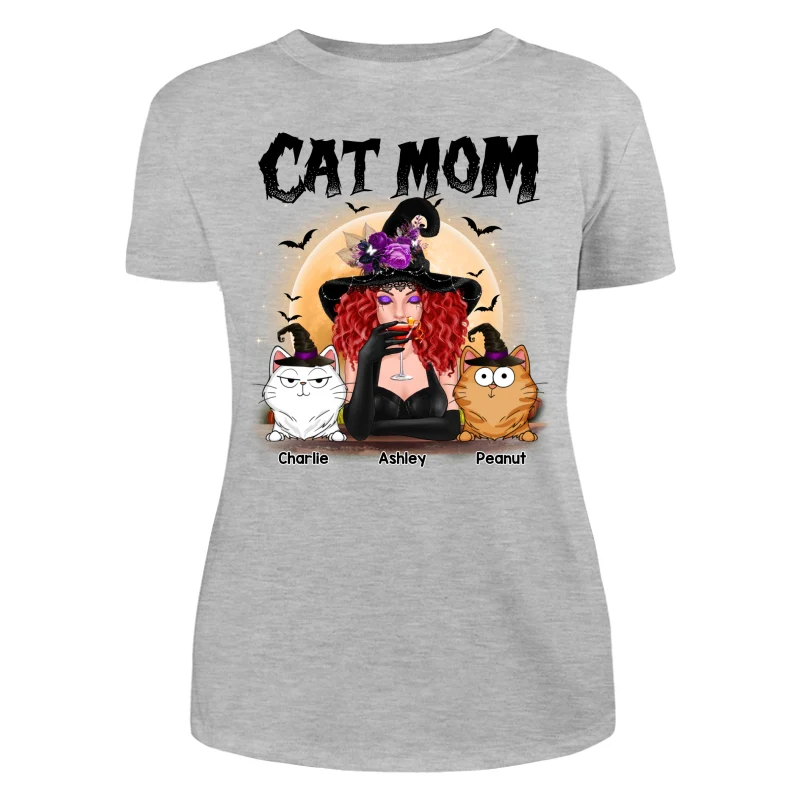 Crazy Cat Witch Funny Cat Expressions Personalized Shirt - Image 10