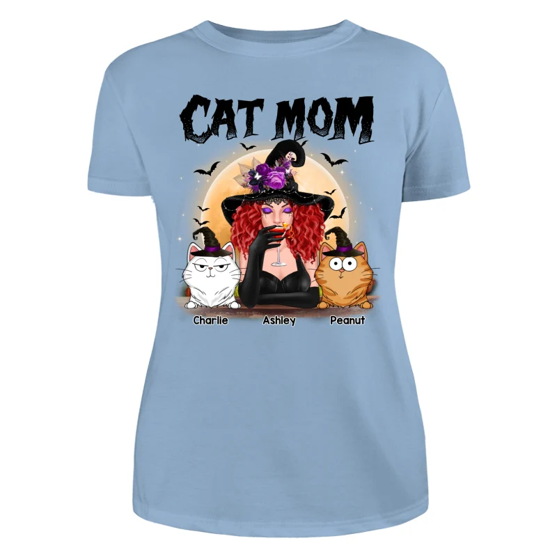 Crazy Cat Witch Funny Cat Expressions Personalized Shirt - Image 12
