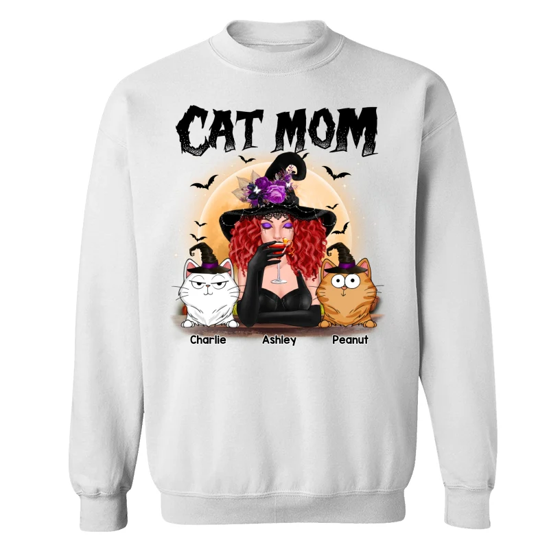 Crazy Cat Witch Funny Cat Expressions Personalized Shirt - Image 17