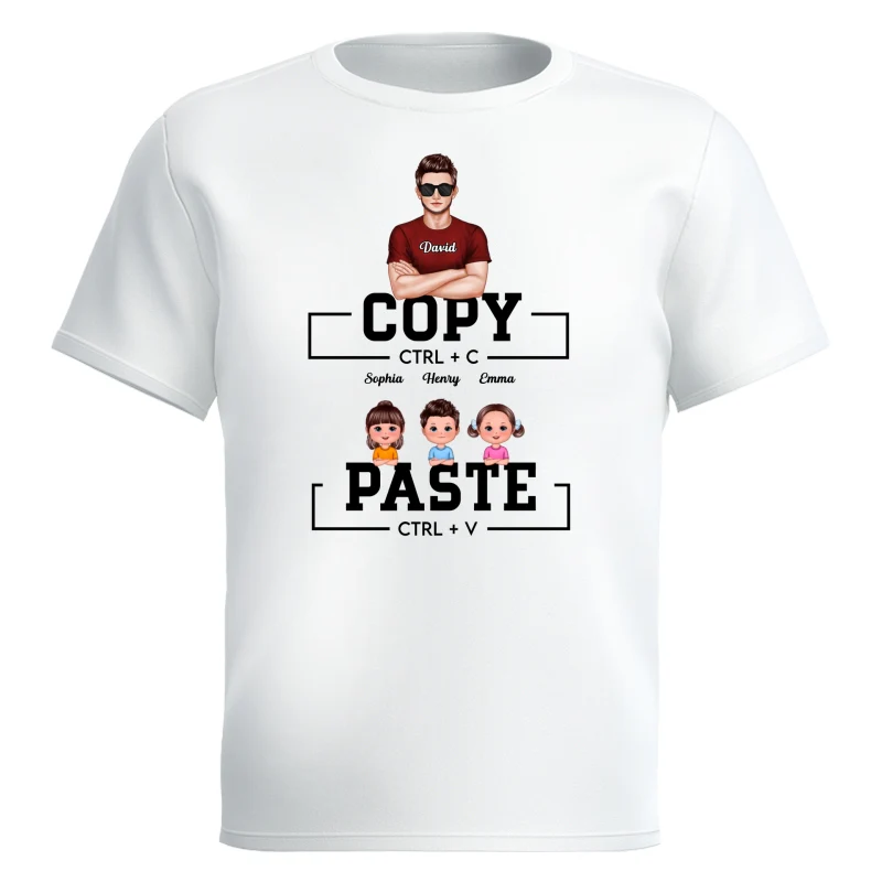 Ctrl C Ctrl V Copy Paste Matching Family Personalized Shirt - Image 16