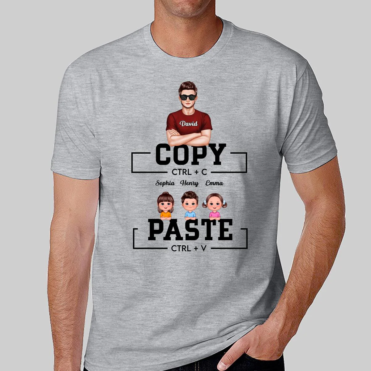 Ctrl C Ctrl V Copy Paste Matching Family Personalized Shirt - Image 2