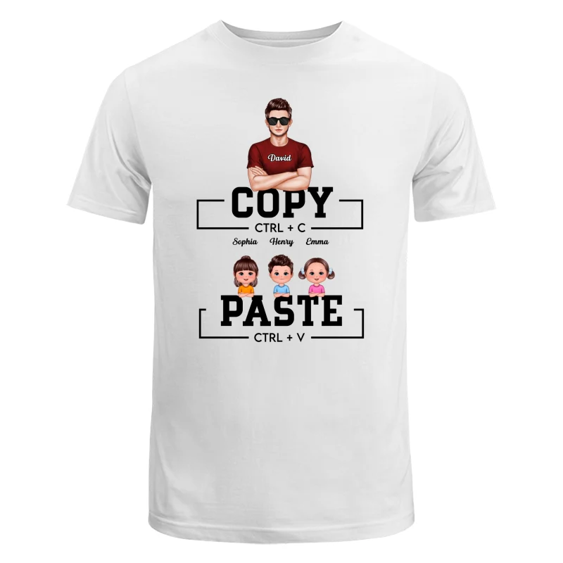 Ctrl C Ctrl V Copy Paste Matching Family Personalized Shirt - Image 4