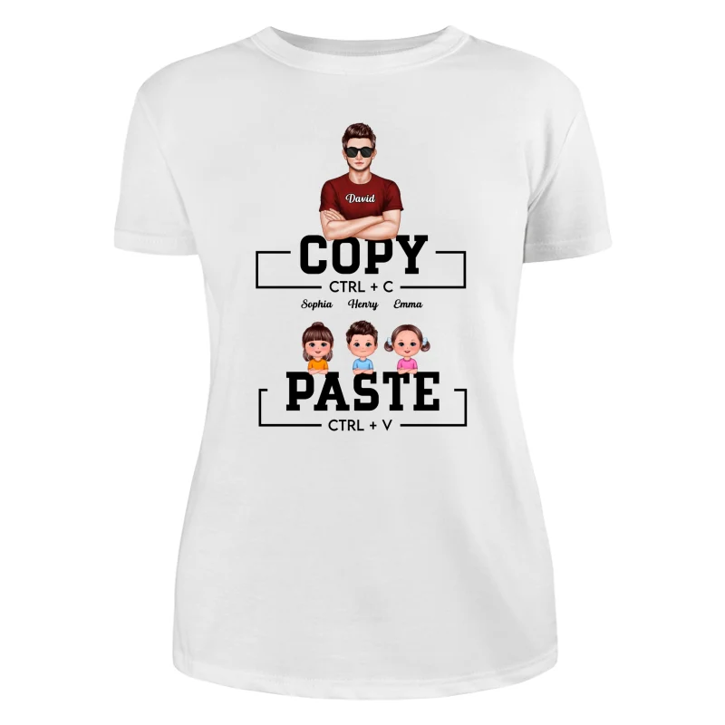 Ctrl C Ctrl V Copy Paste Matching Family Personalized Shirt - Image 8