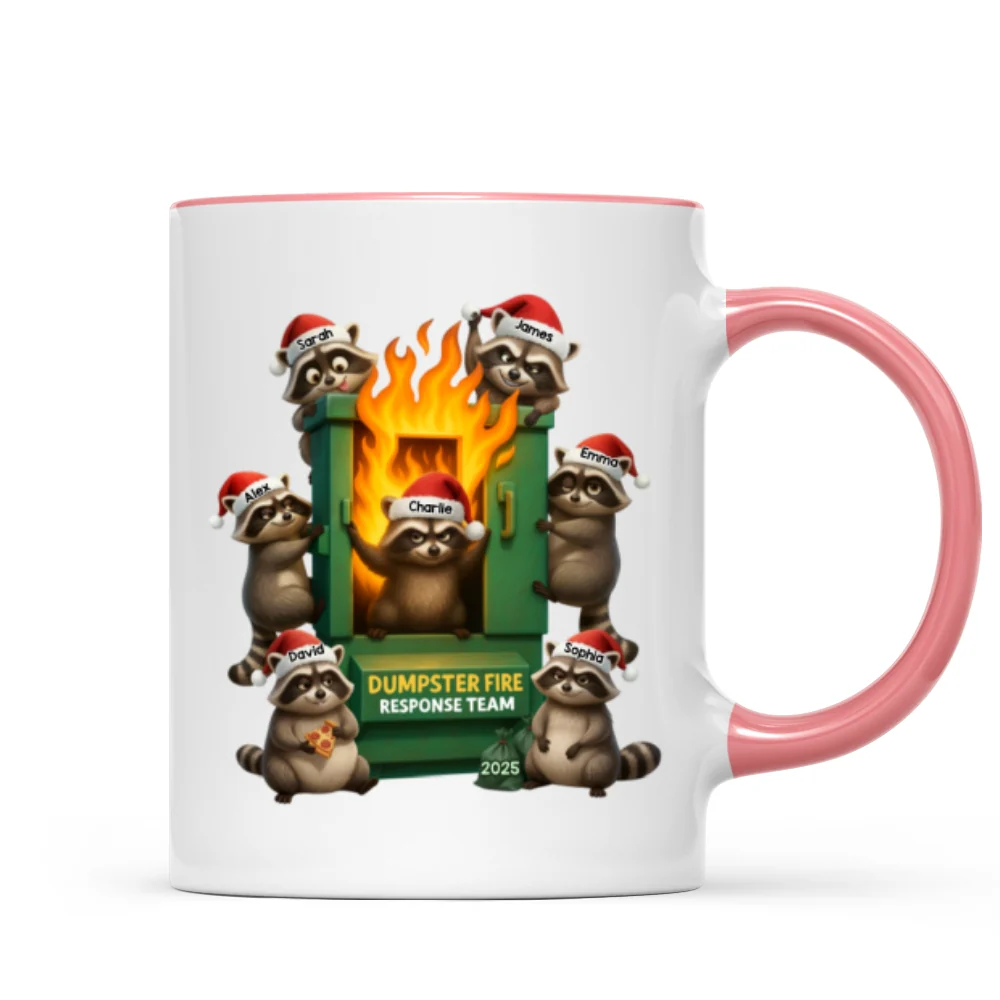 Cunning Raccoon Office Chaos Dumpster Fire Response Team - Personalized Mug - Funny Holiday Gift for Coworkers - Image 15