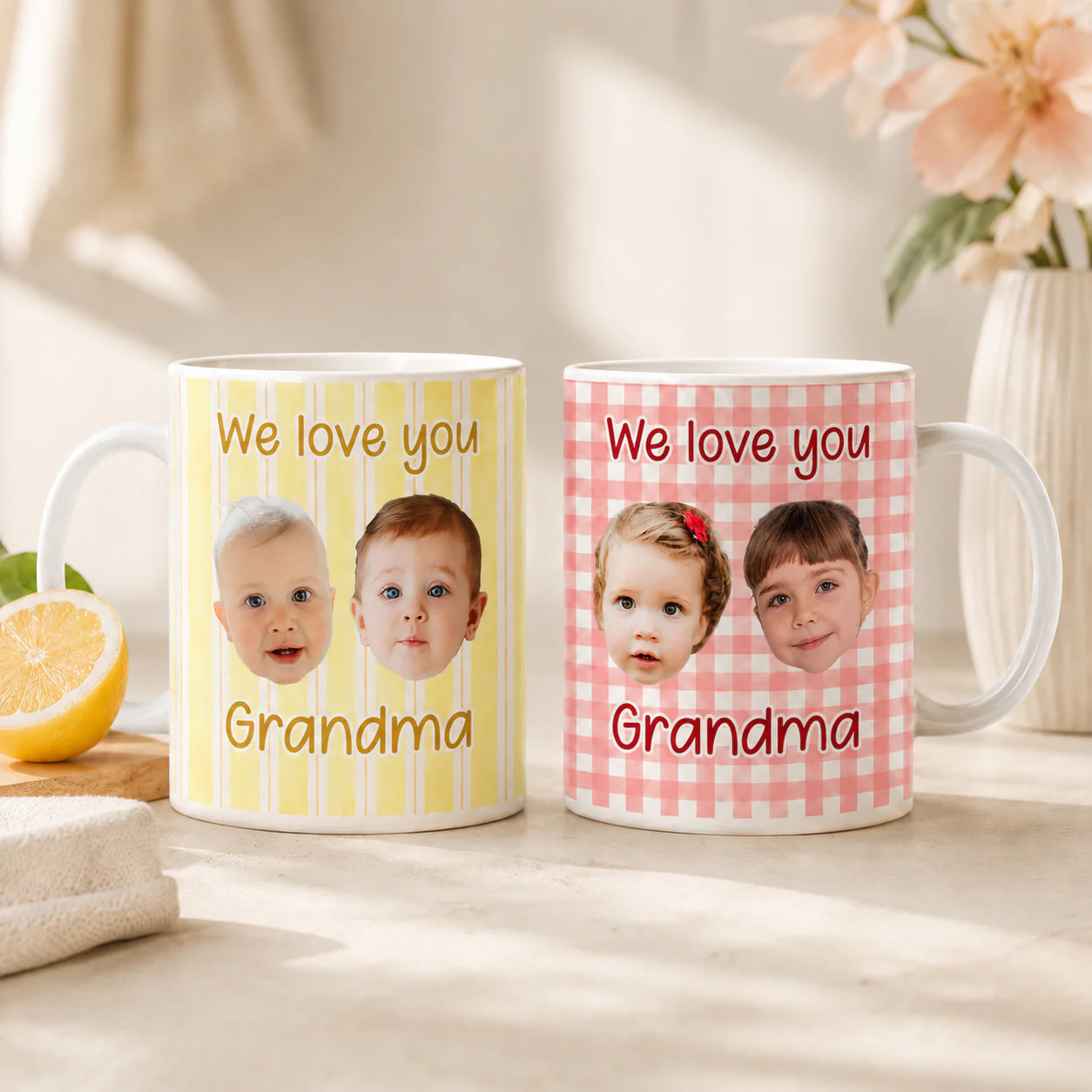 Custom Baby Face - Personalized Mug - First Time Grandparents Gift - Image 2