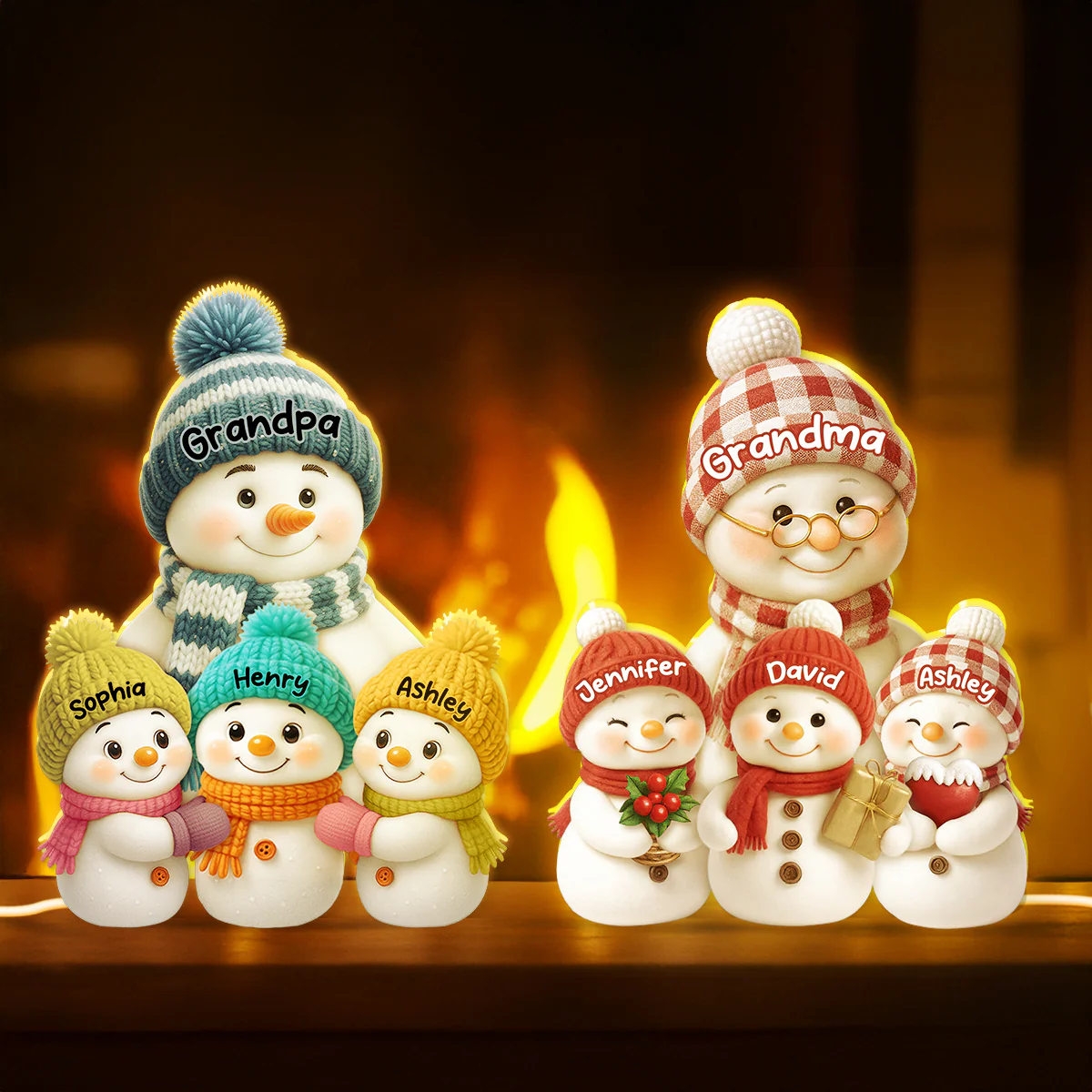 Eternal Glow – Custom Night Light | Heartfelt Anniversary Gift for for Grandma, Mom, Family, Couple - Image 2
