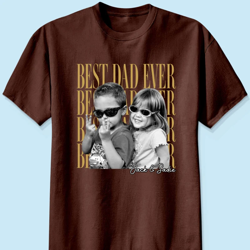 Custom Dad Vintage Photo - Personalized Shirt - Father's Day Gift for Dad, Husband - Image 15