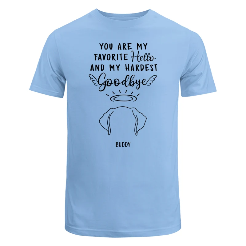 Custom Dog Ear Line Drawing You Are My Favorite Hello Hardest Goodbye Personalized Shirt - Image 7