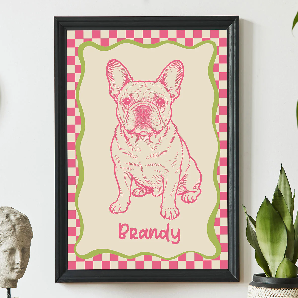 Custom Doodle Dog Portrait Minimalist, Unique Dog Art - Personalized Poster - Retro Pet Prints Gift - Image 8