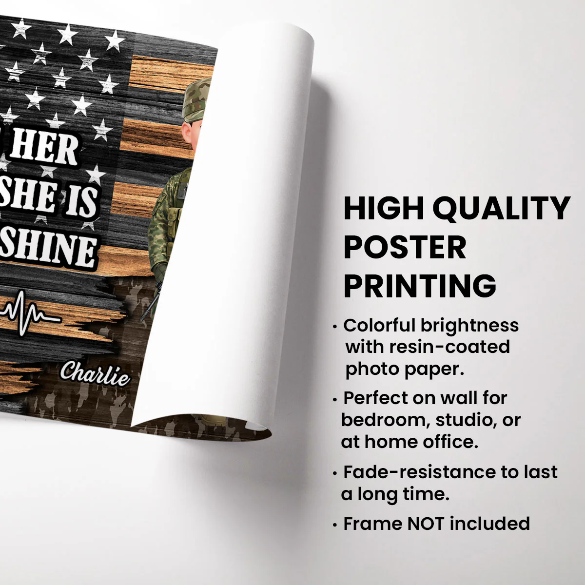 Custom Hero Couple Occupation Nation Flag - Personalized Poster - Heartfelt Gift for Him, for Her - Image 9
