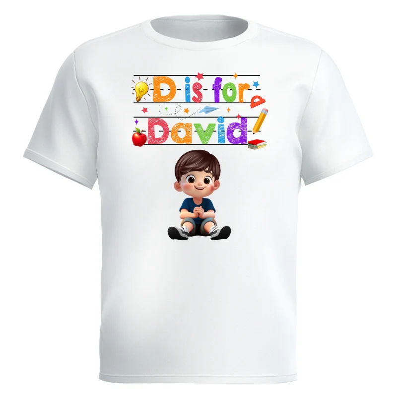 Custom Name  Back To School Kids Shirt, Personalized Alphabet Kids Shirt - Image 13
