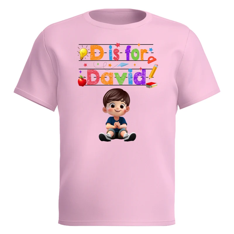Custom Name  Back To School Kids Shirt, Personalized Alphabet Kids Shirt - Image 15