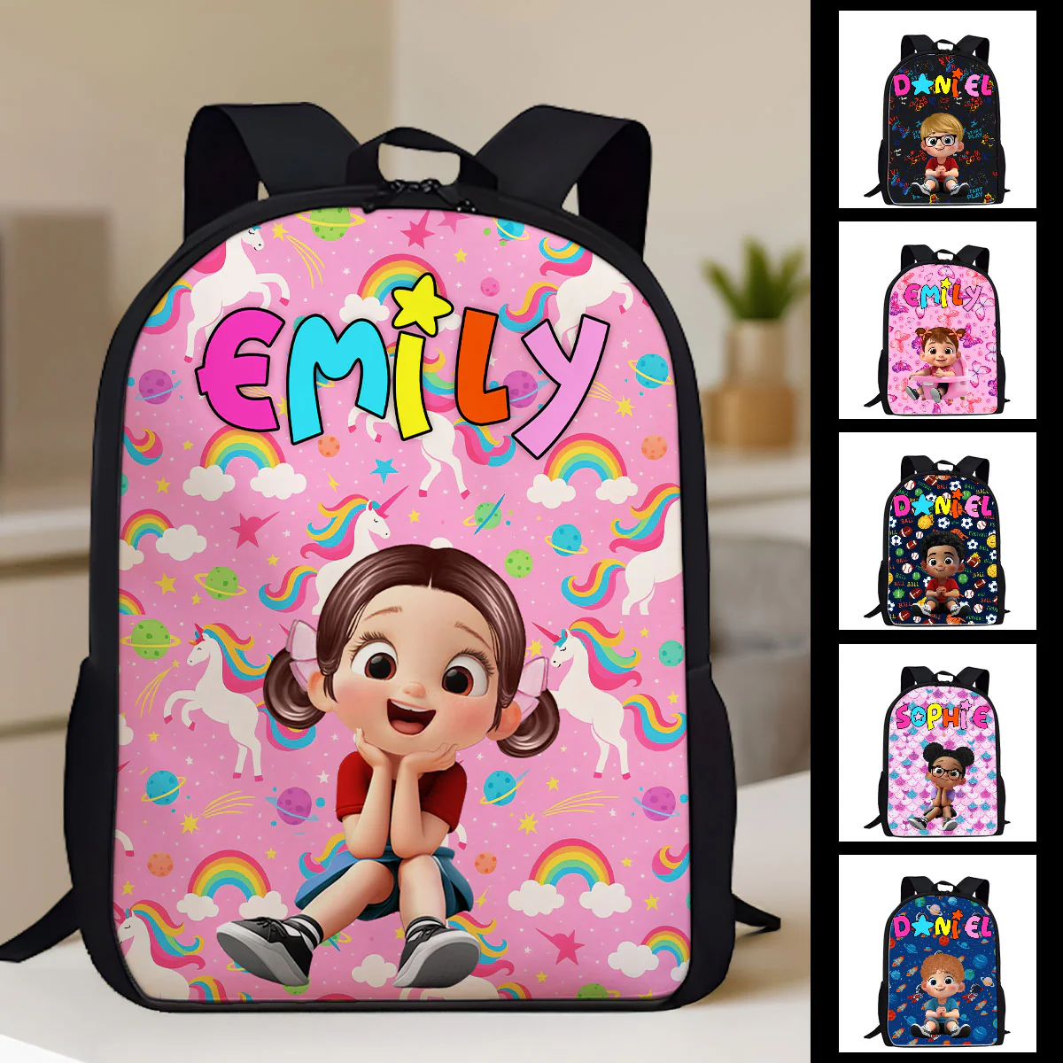 Custom Name Backpack for Kids, Unique Designs for Boys & Girls, Back to School Backpack - Image 8