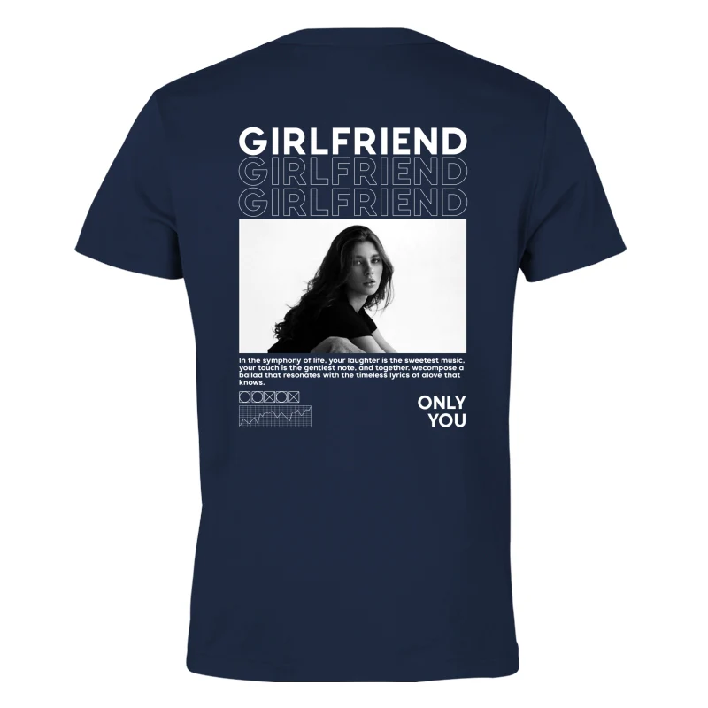 Custom Photo Bootleg Tee, Girlfriend Boyfriend 90s Retro Vintage T-Shirt, Pictures Tee for Couple - Image 9