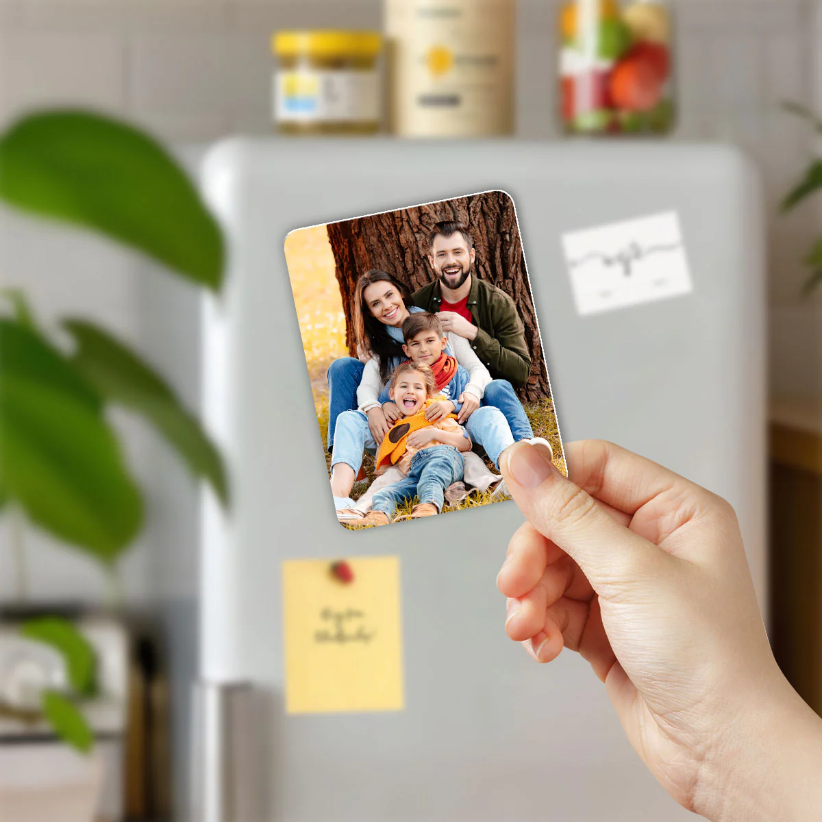 Custom Photo Family Couple Best Friends Gift Personalized Acrylic Fridge Magnet - Image 3