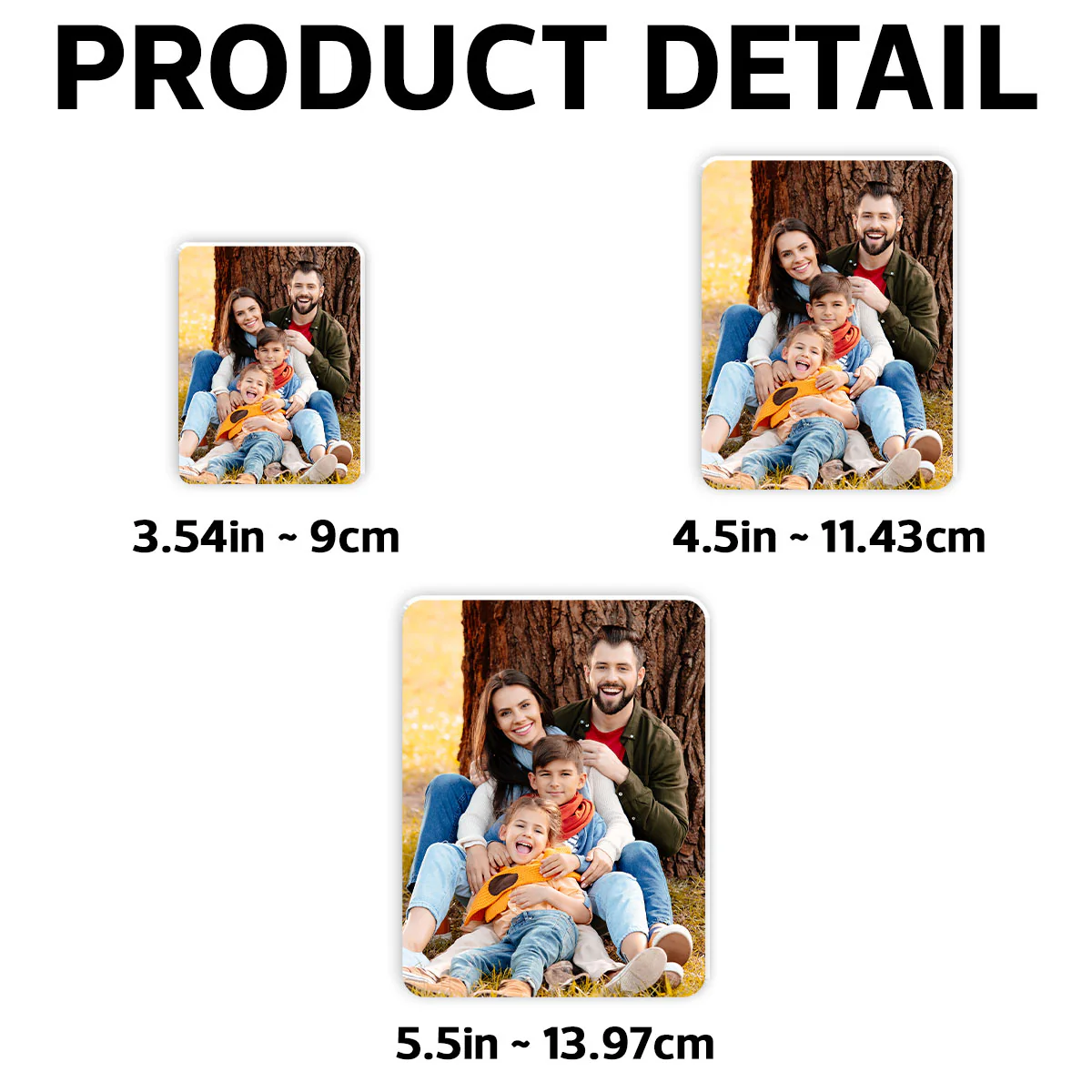 Custom Photo Family Couple Best Friends Gift Personalized Acrylic Fridge Magnet - Image 8