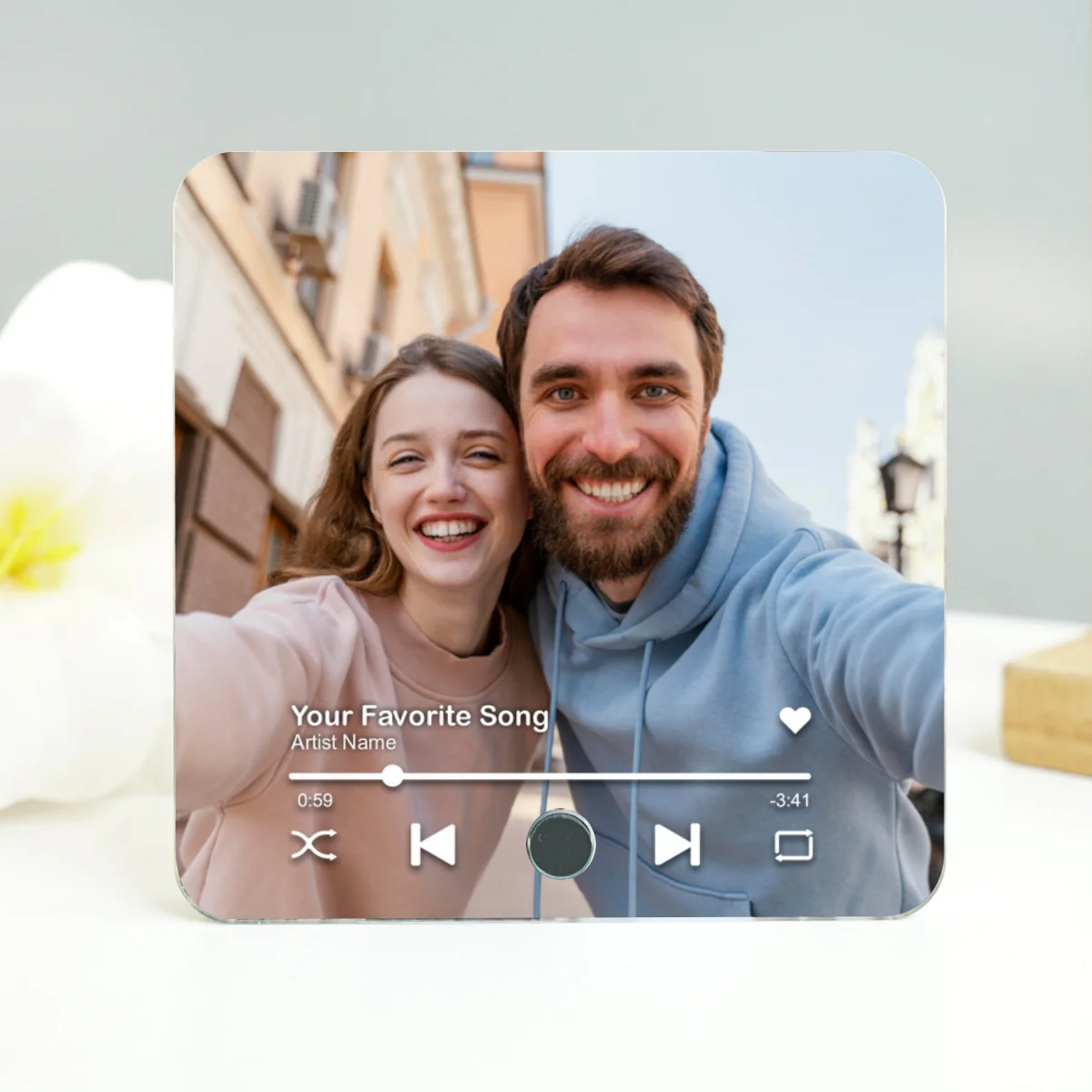 Custom Photo Music Box - Personalized Music Magnet - Anniversary Gifts, Valentine's Day Gift for her, for him - Image 11