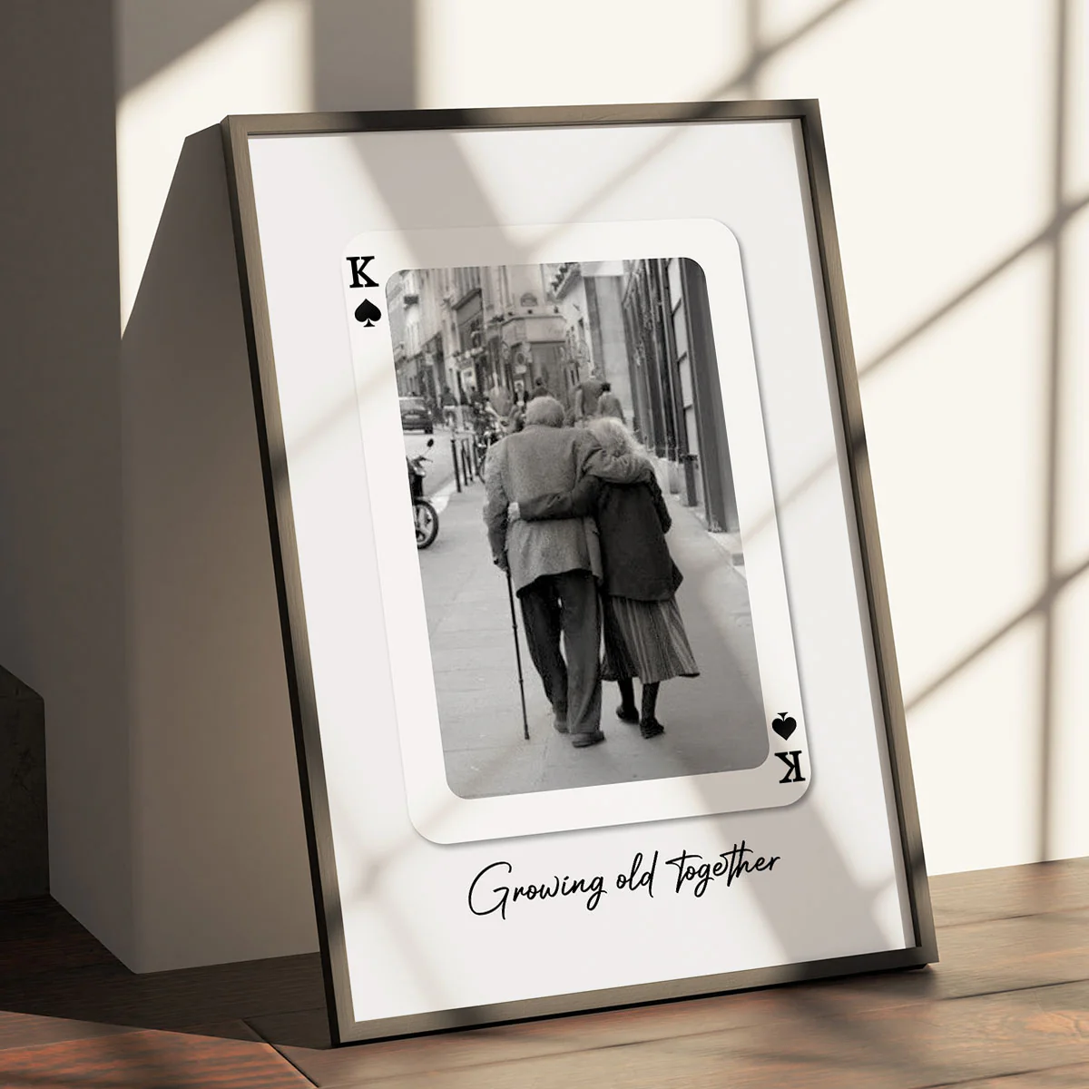 Custom Playing Cards Photo Print, Gift For Her Personalized Wall Art, Unique Couples Gift, Romantic Gift - Image 2