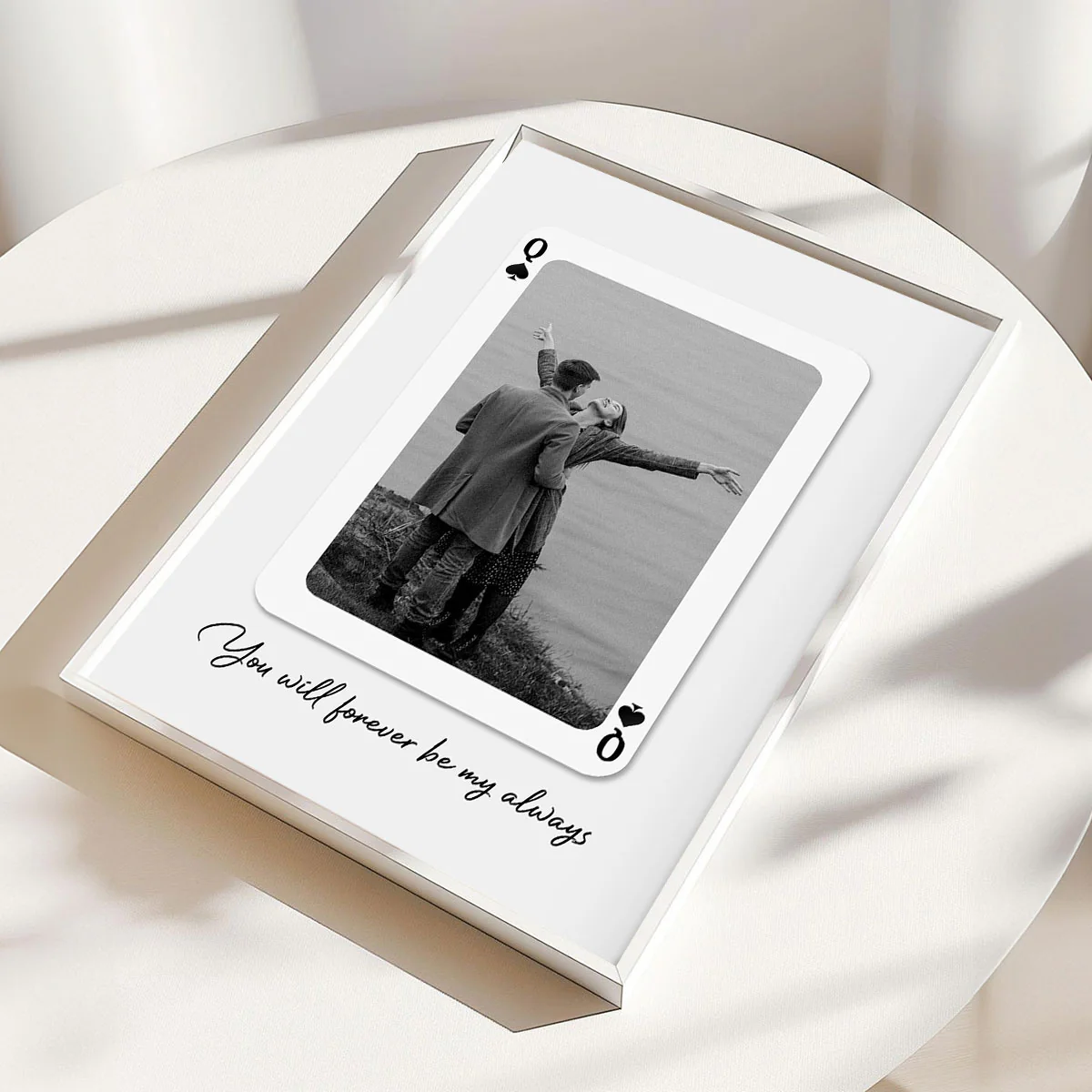 Custom Playing Cards Photo Print, Gift For Her Personalized Wall Art, Unique Couples Gift, Romantic Gift - Image 3