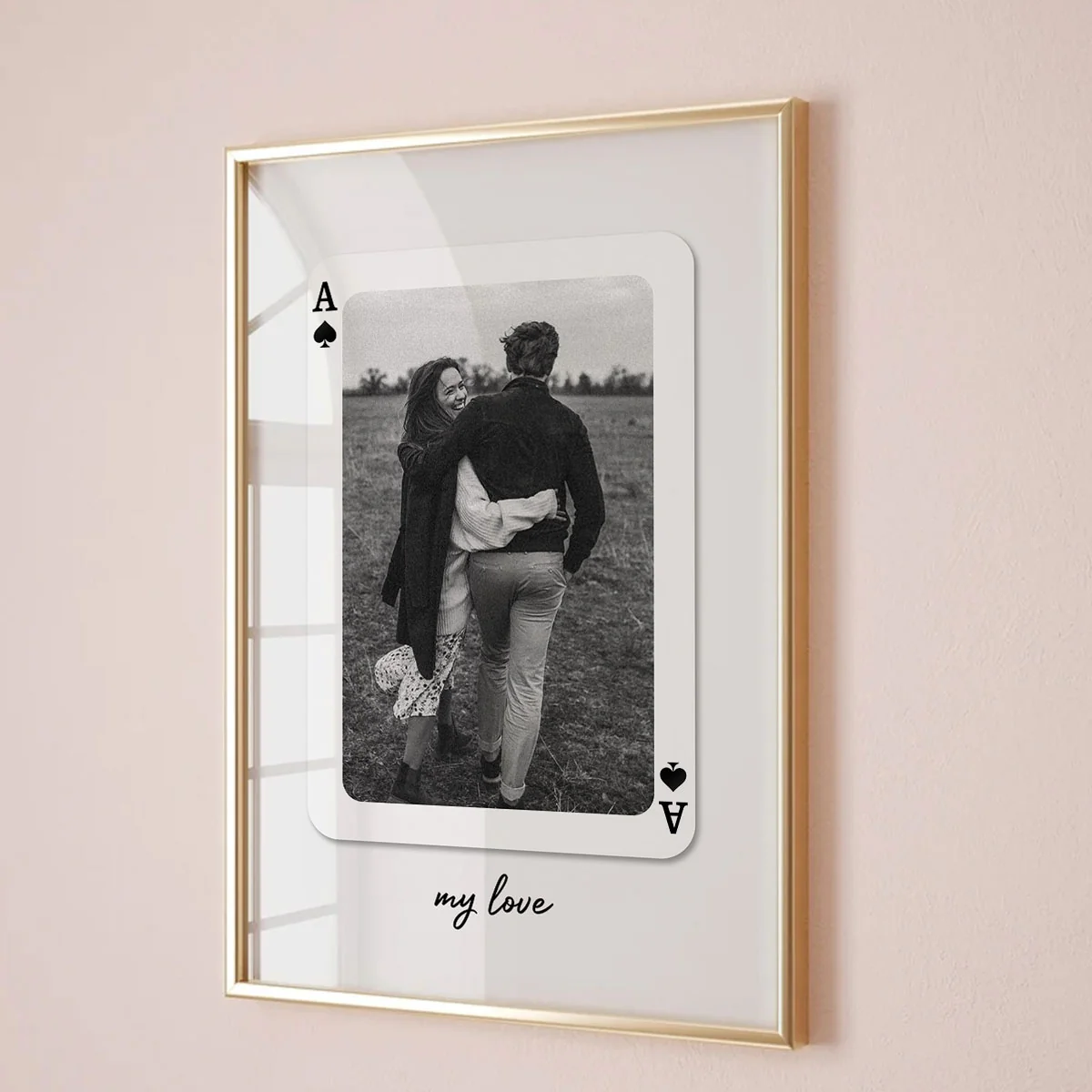 Custom Playing Cards Photo Print, Gift For Her Personalized Wall Art, Unique Couples Gift, Romantic Gift - Image 5