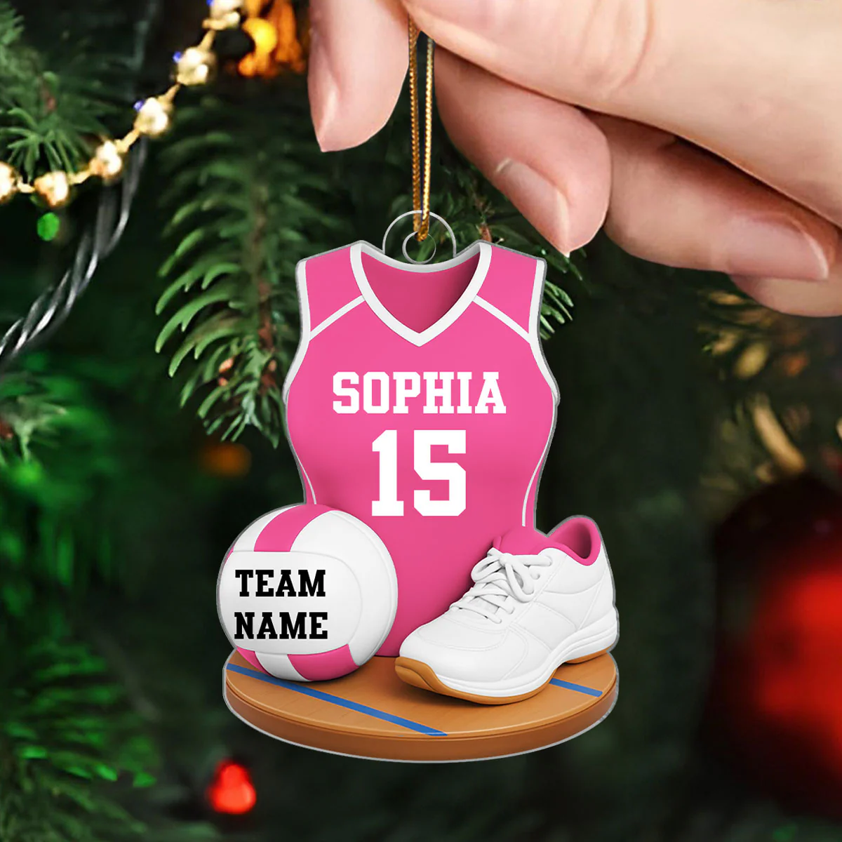 Custom Sports Keepsake - Personalized Acrylic Ornament - Christmas Gift for Son, Daughter, Grandson, Granddaughter - Image 2