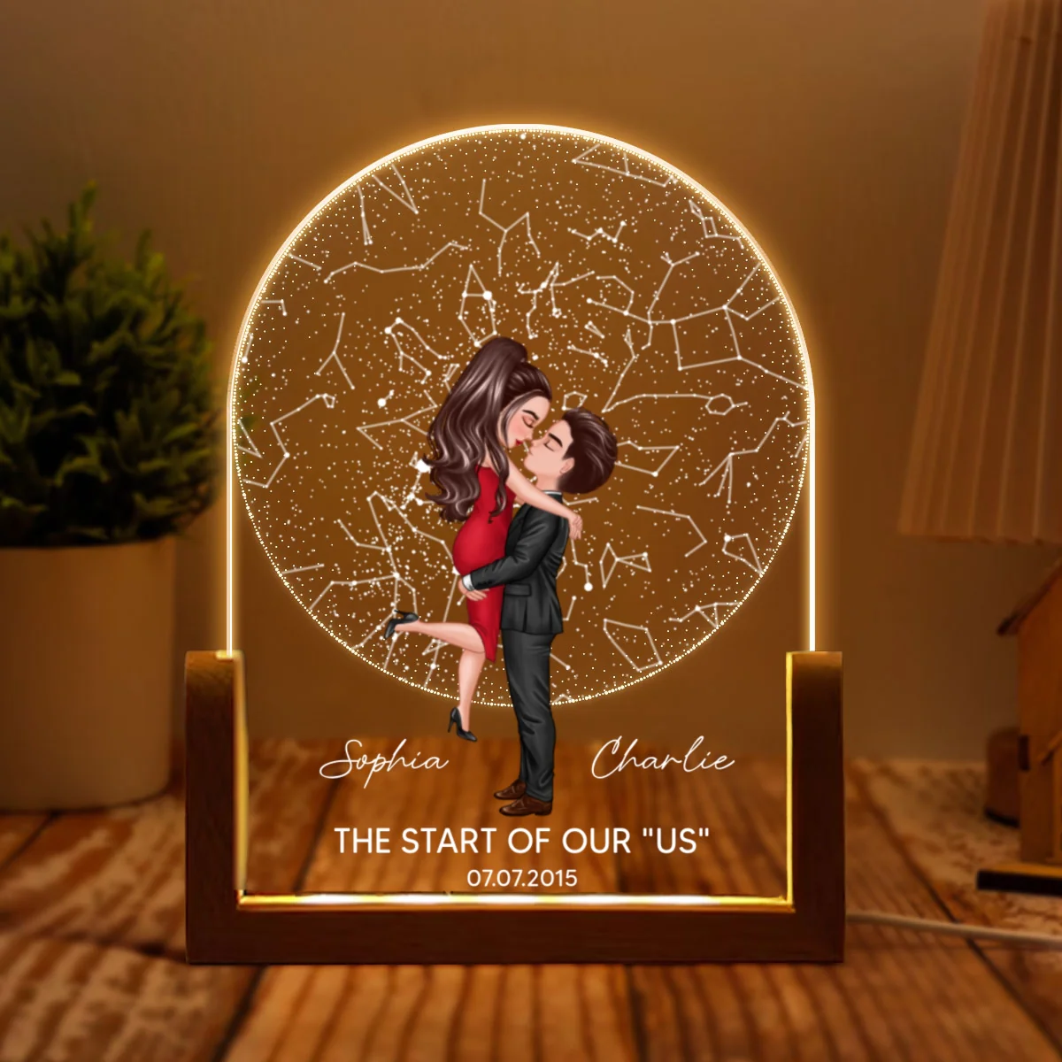 Custom Star Map by Date, Personalized Constellation Map, Star Map LED Night Light, Gifts for Couples, Engagement Gifts, Anniversary Gift for Her - Image 8