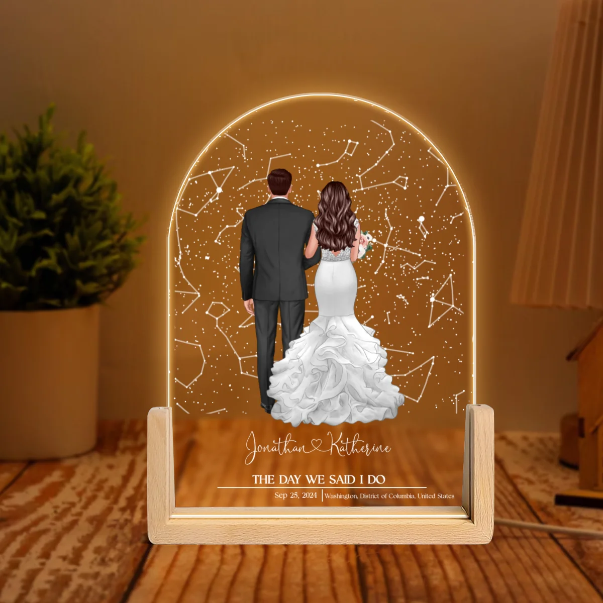 Custom Star Map by Date, Personalized Constellation Map, Star Map Night Light, Gifts for Couples, Wedding Gifts, Engagement Gifts, Anniversary Gift for Her - Image 5