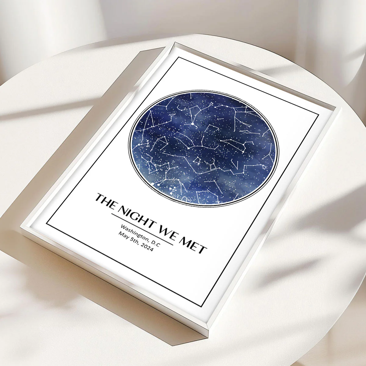 Custom Star Map Night Sky Poster to Capture the Precious Moment, The Night We Met Couple Anniversary Gift, Wedding Gift, Constellation Print, Real Astronomical Data - Image 16