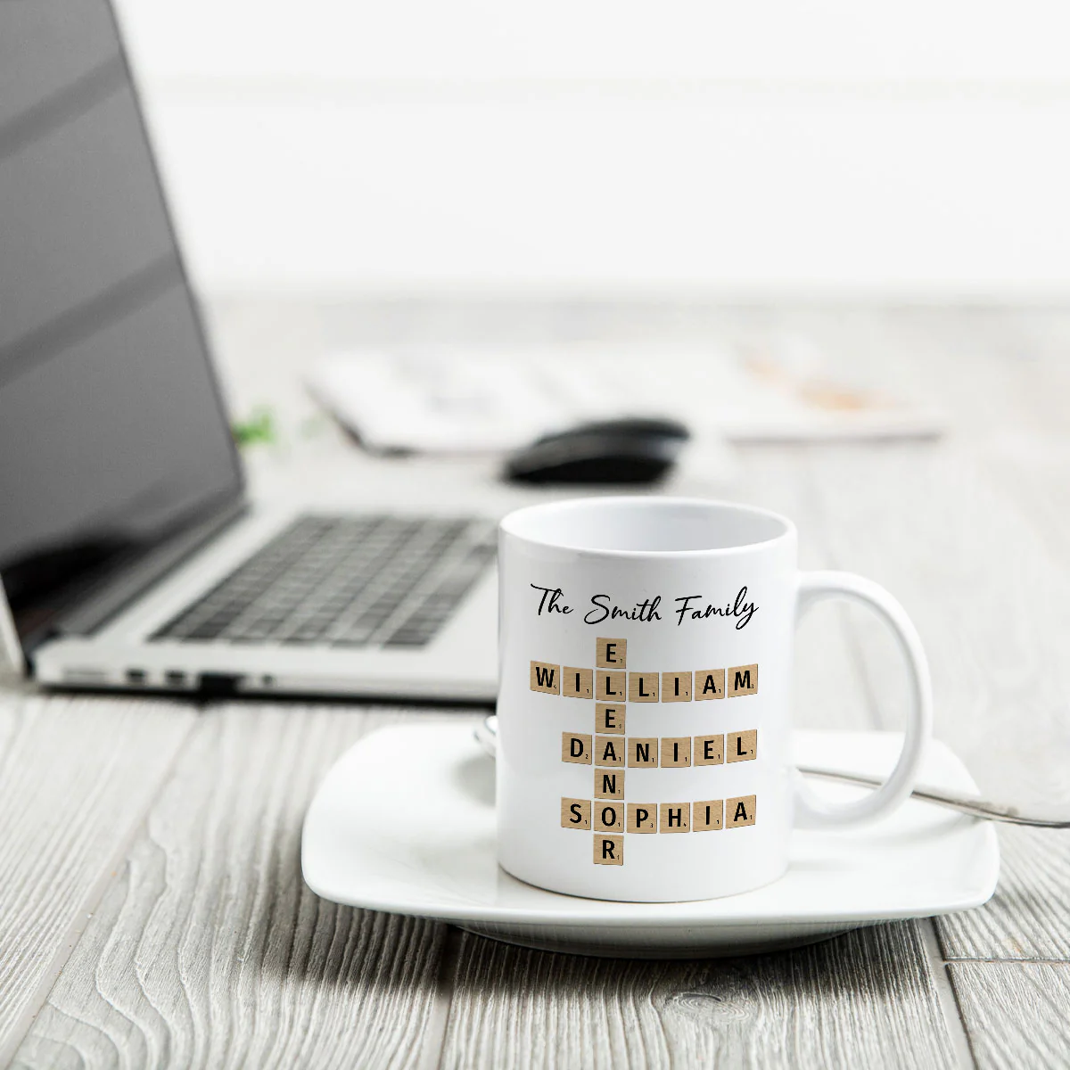 Custom Text Create Your Own Crossword Puzzle Gift For Family Friends Personalized Mug - Image 4