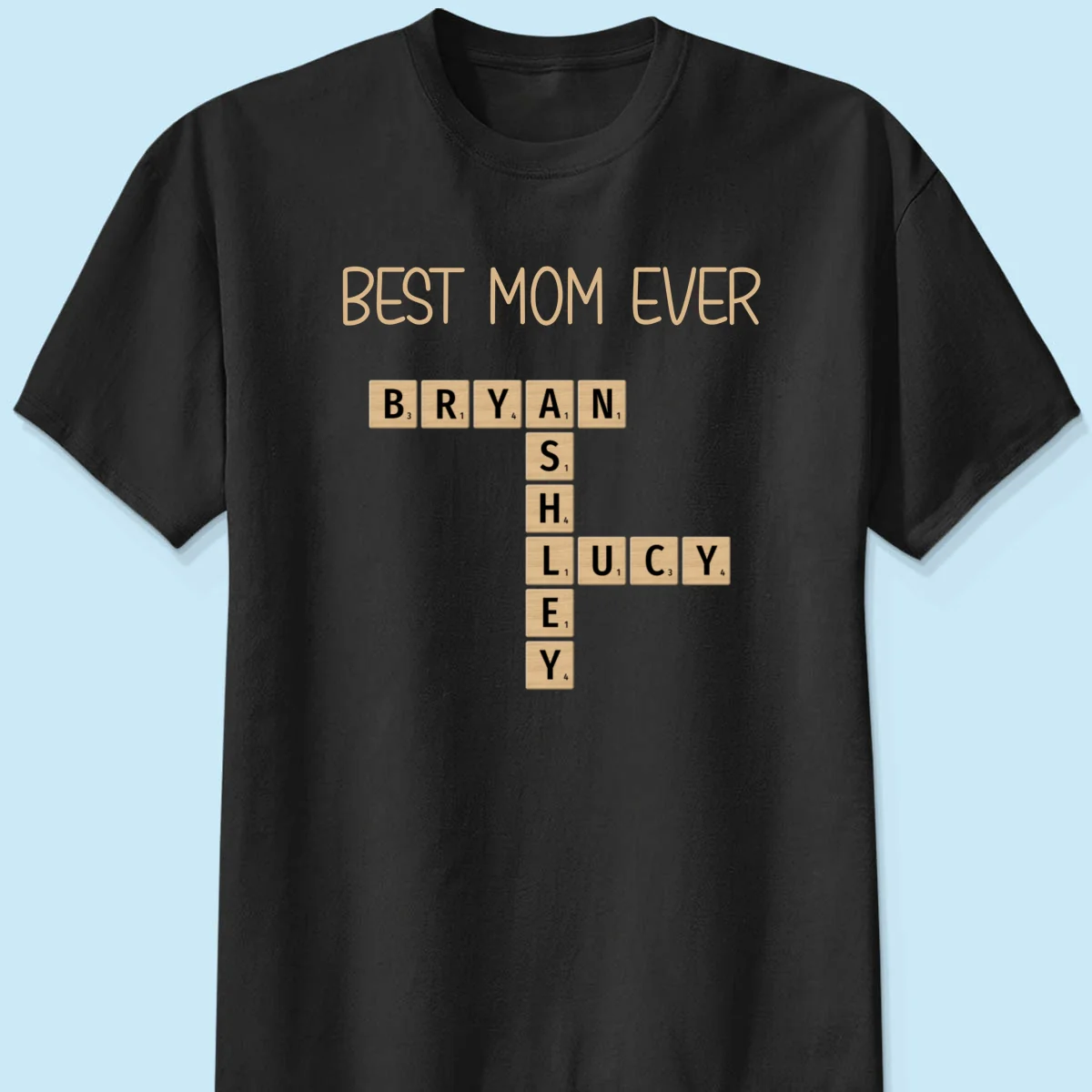 Custom Text Create Your Own Crossword Puzzle Personalized Dark Color Shirt - Image 7