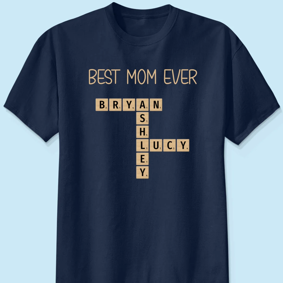 Custom Text Create Your Own Crossword Puzzle Personalized Dark Color Shirt - Image 8