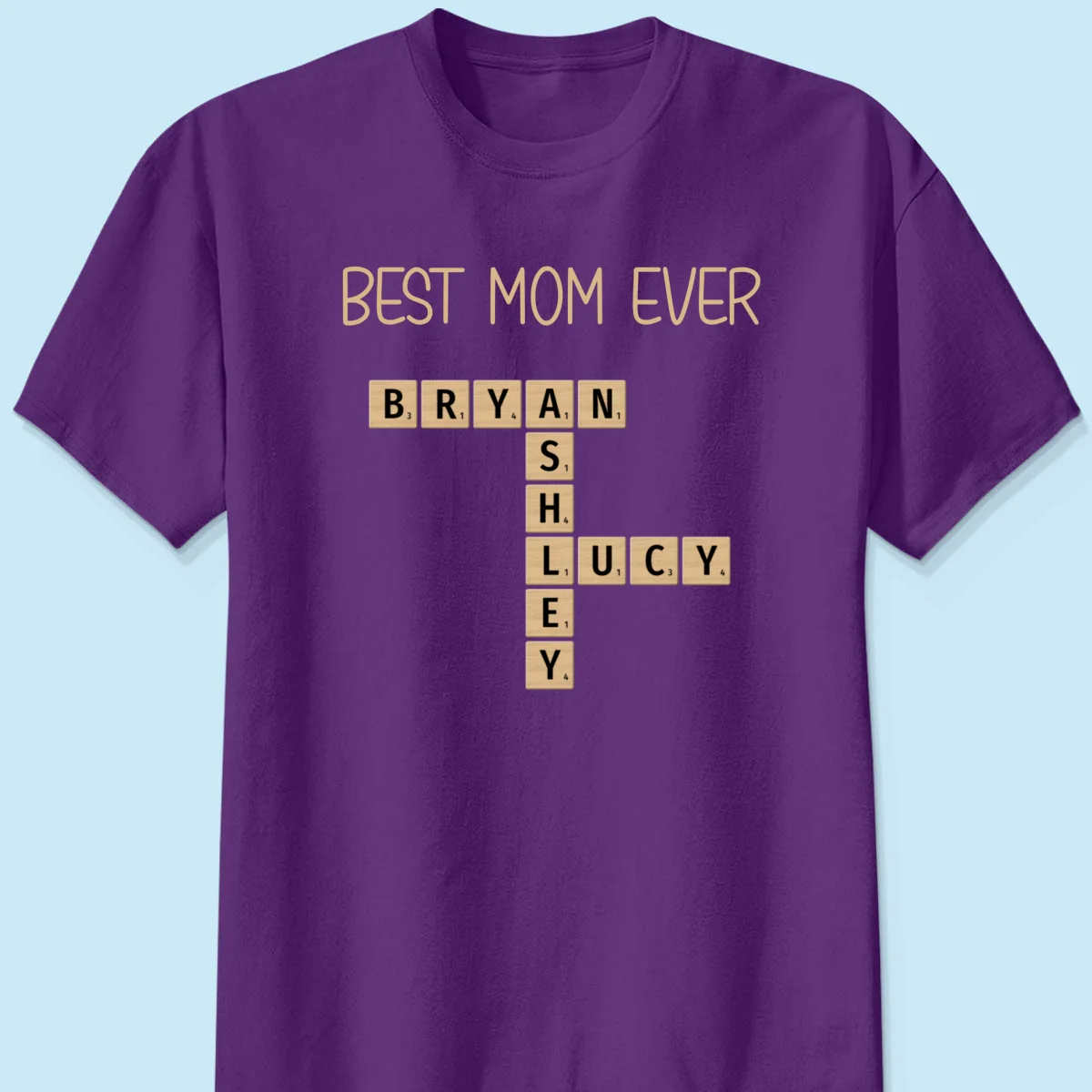 Custom Text Create Your Own Crossword Puzzle Personalized Dark Color Shirt - Image 9