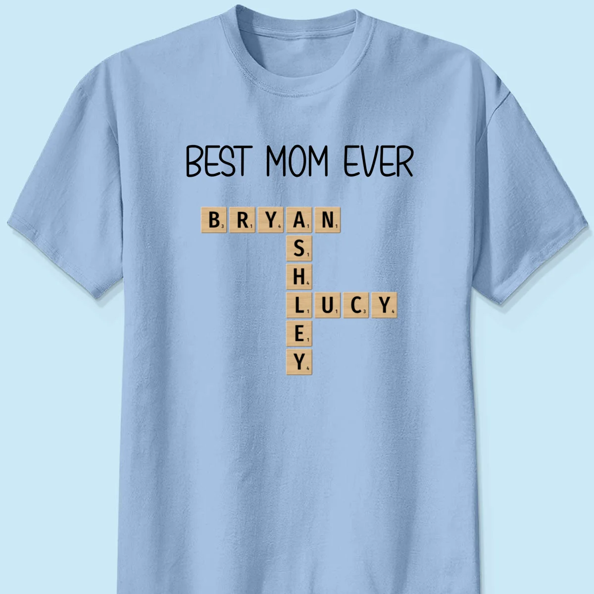 Custom Text Create Your Own Crossword Puzzle Personalized Light Color Shirt - Image 10