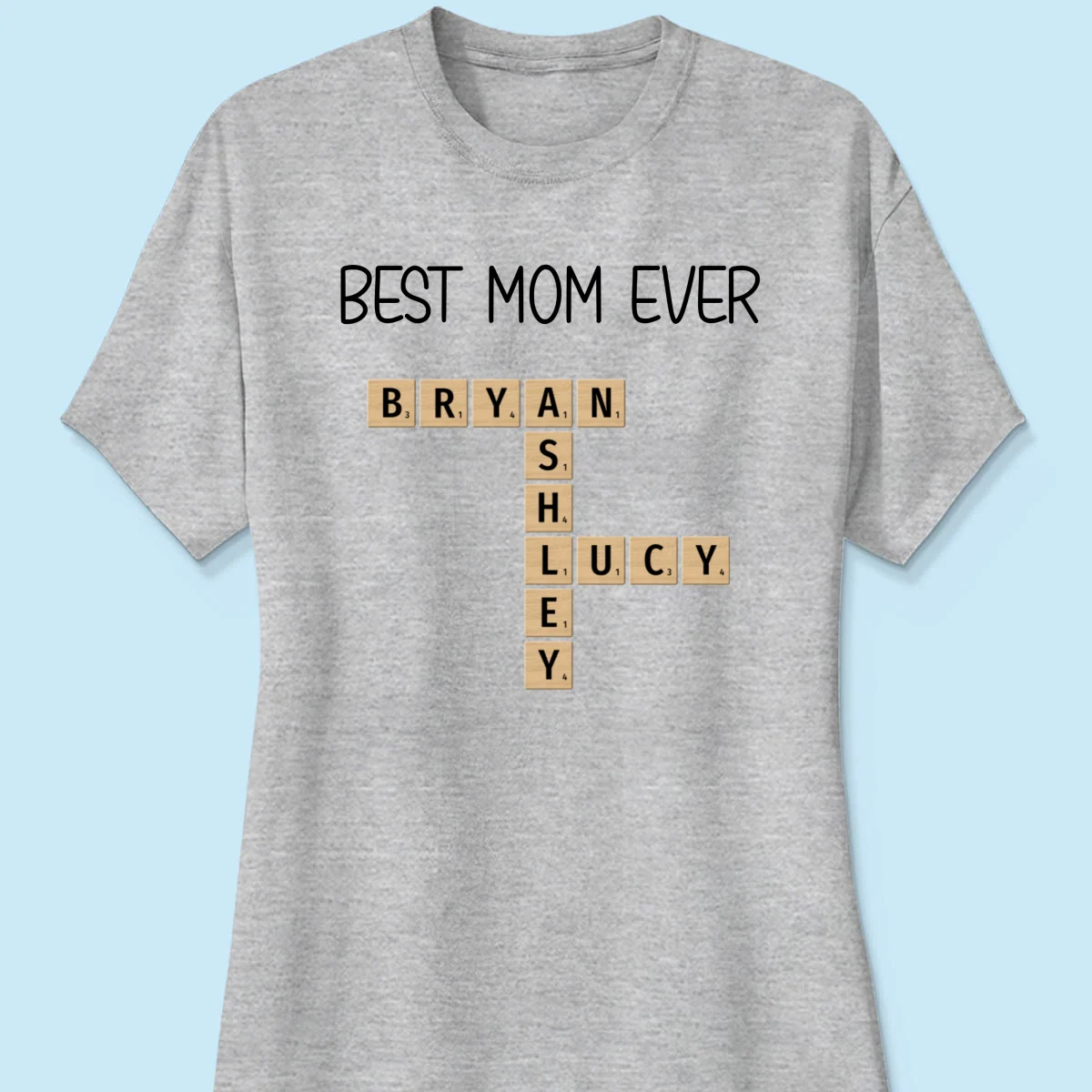 Custom Text Create Your Own Crossword Puzzle Personalized Light Color Shirt - Image 12