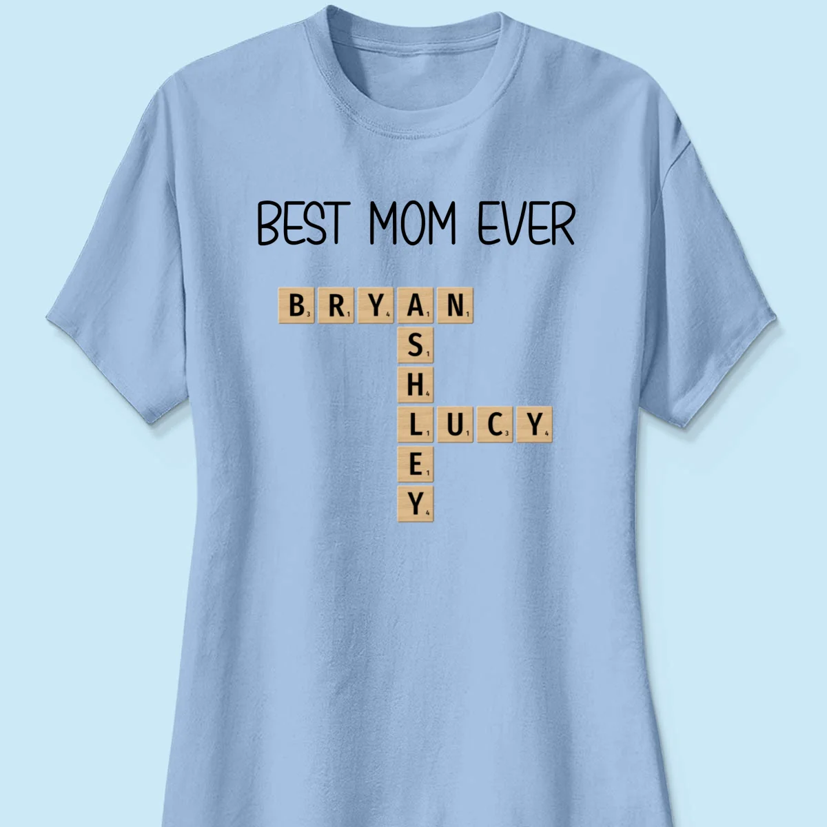Custom Text Create Your Own Crossword Puzzle Personalized Light Color Shirt - Image 14