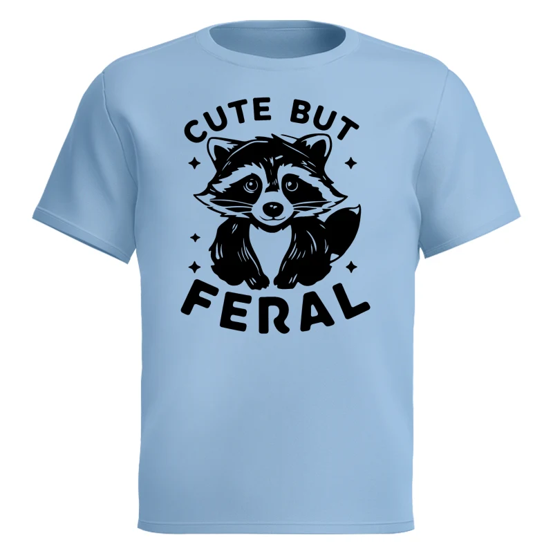Cute But Feral Raccoon Funny Shirt For Kid - Image 10