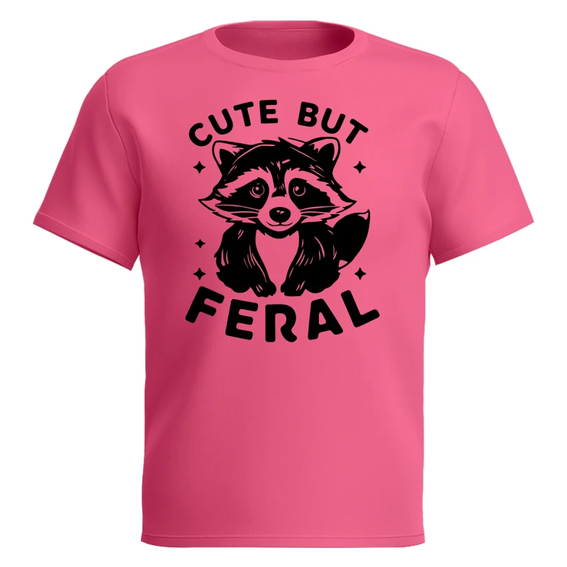 Cute But Feral Raccoon Funny Shirt For Kid - Image 16